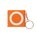 Orange Light Up Keychain with Tape Measure